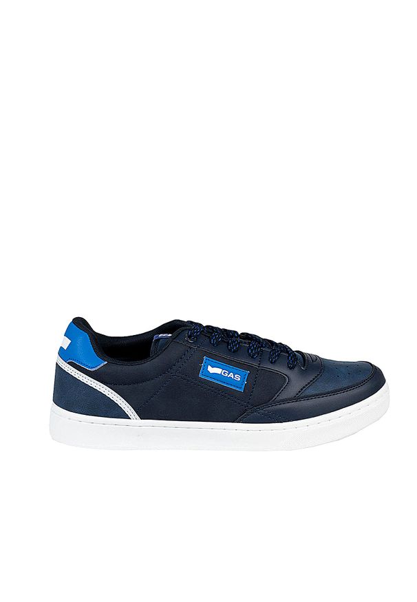 Gas Sneakersy "Jeb NBX" | GAM224124 | Jeb NBX | Mężczyzna | Granatowy. Kolor: niebieski. Materiał: skóra ekologiczna. Wzór: aplikacja