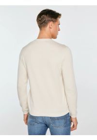 Big-Star - sweter męski bawełniany perłowy finos 103. Kolor: kremowy. Materiał: bawełna. Wzór: aplikacja. Styl: klasyczny #6