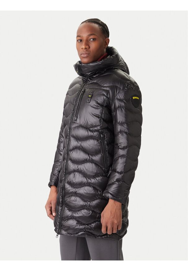 Blauer Kurtka puchowa Impermeabile 25WBLUK03068 Czarny Regular Fit. Kolor: czarny. Materiał: syntetyk