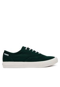 TOMMY HILFIGER - Tommy Hilfiger Tenisówki Th Hi Vulc Low Oxford Twill FM0FM05400 Zielony. Kolor: zielony. Materiał: materiał