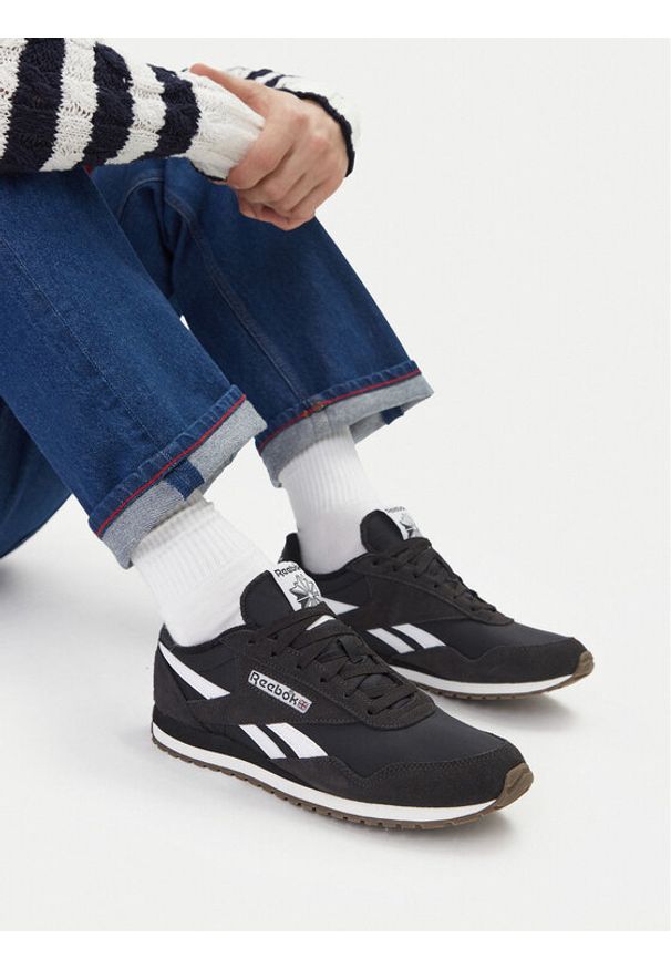 Reebok Sneakersy EO-CLASSIC AZ 100239547 Czarny. Kolor: czarny. Materiał: skóra, zamsz. Model: Reebok Classic