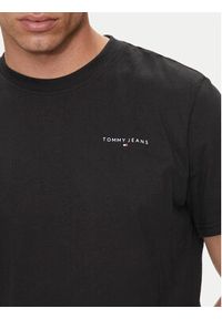 Tommy Jeans T-Shirt Linear Chest DM0DM18555 Czarny Slim Fit. Kolor: czarny. Materiał: bawełna #5