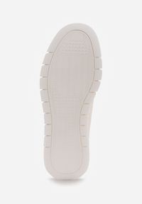 Renee - Beżowe Płaskie Sneakersy Vices ze Sznurowaniem Lorori. Okazja: na co dzień. Zapięcie: sznurówki. Kolor: beżowy. Materiał: jeans. Sezon: wiosna, lato #6