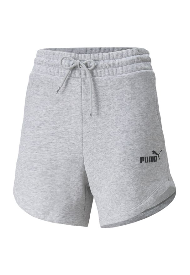 Damskie szorty z wysoką talią Puma Essentials. Stan: podwyższony. Kolor: szary, czarny, wielokolorowy. Sezon: lato