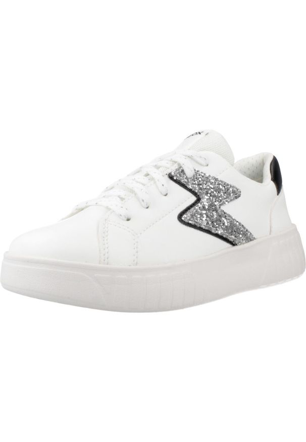 Geox - Buty GEOX J MIKIROSHI GIRL Biały. Kolor: biały. Materiał: tkanina, syntetyk. Sport: turystyka piesza