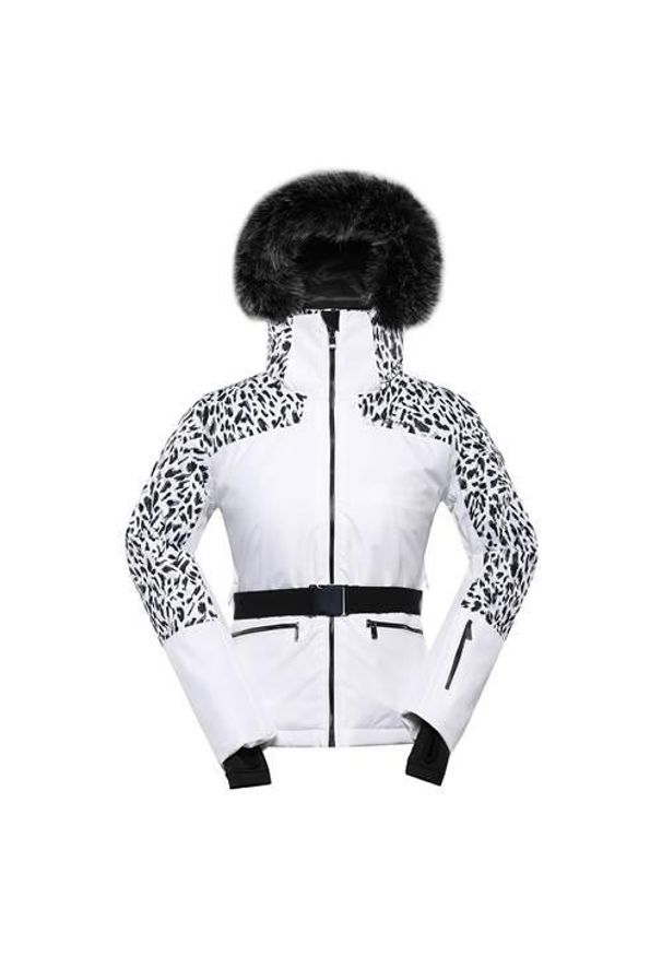 ALPINE PRO - Kurtka narciarska damska Alpine Pro Olada. Typ kołnierza: kaptur. Kolor: wielokolorowy, czarny. Sezon: zima. Sport: narciarstwo