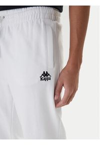 Kappa Spodnie dresowe Gothenburg 331U7EW Biały Regular Fit. Kolor: biały. Materiał: bawełna #2