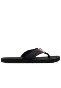 TOMMY HILFIGER - Japonki Tommy Hilfiger Comfortable Padded FM0FM04473-BDS - czarne. Kolor: czarny. Wzór: paski. Sezon: lato. Styl: sportowy