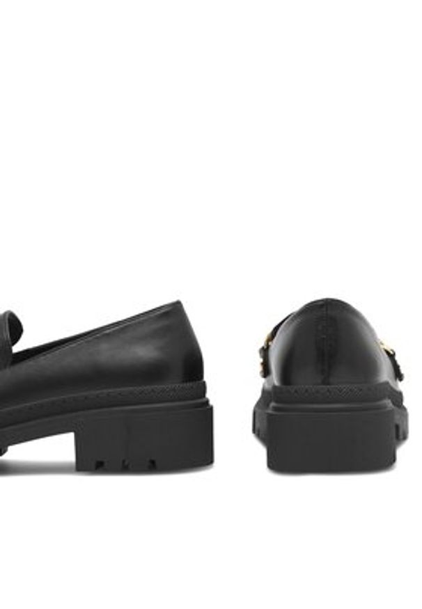DeeZee Loafersy BE ON TIME HL995-1 Czarny. Kolor: czarny. Materiał: skóra