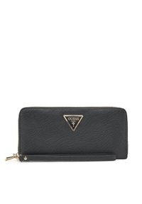 Guess Duży Portfel Damski SWZG85 00146 Czarny. Kolor: czarny. Materiał: skóra