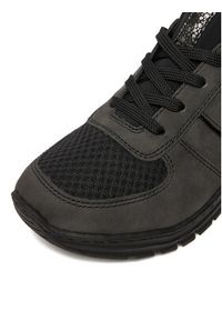 Rieker Sneakersy M4970-45 Czarny. Kolor: czarny. Materiał: materiał #5