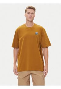 Adidas - adidas T-Shirt Wabash JW0160 Brązowy Loose Fit. Kolor: brązowy. Materiał: bawełna