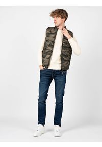 Pepe Jeans Bezrękawnik "Jack" | PL402589 | Jack | Mężczyzna | Khaki, Moro. Okazja: na co dzień. Kolor: brązowy. Materiał: poliester. Długość rękawa: bez rękawów. Wzór: moro. Styl: casual #2