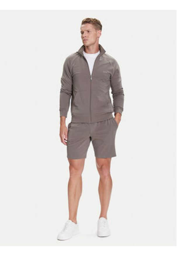 BOSS Szorty sportowe Mix&Match 50515314 Brązowy Regular Fit. Kolor: brązowy. Materiał: bawełna. Styl: sportowy