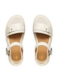 Geox Sandały D670NB-00043 Kremowy. Kolor: kremowy. Materiał: skóra #4