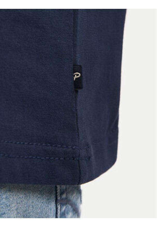 Petrol Industries T-Shirt M-1050-TSR602 Granatowy Regular Fit. Kolor: niebieski. Materiał: bawełna