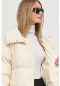 Miss Sixty kurtka puchowa damska kolor beżowy zimowa oversize. Kolor: beżowy. Materiał: puch. Sezon: zima #6