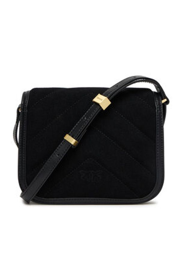 Pinko - PINKO Torebka Love Box Bag Fl Mini AI 25-26 PLTT 104297 A2JH Czarny. Kolor: czarny. Materiał: skórzane