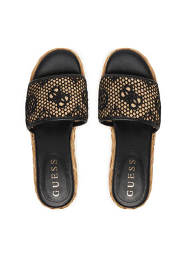 Guess Espadryle FLJBIA FAL04 Czarny. Kolor: czarny. Materiał: materiał