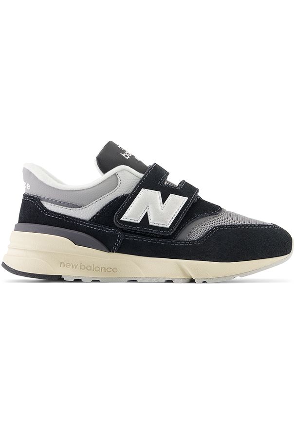 Buty dziecięce New Balance PZ997RHC – czarne. Okazja: na uczelnię, na co dzień. Zapięcie: rzepy. Kolor: czarny. Materiał: guma, materiał, syntetyk. Szerokość cholewki: normalna