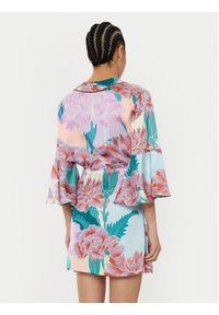 Maaji Sukienka letnia Japanese Eden PT2472CPO003 Fioletowy Regular Fit. Kolor: fioletowy. Materiał: syntetyk. Sezon: lato