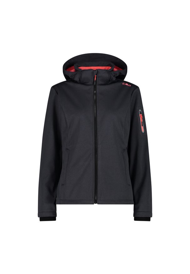 Kurtka damska turystyczna CMP 39A5006M. Typ kołnierza: kaptur. Kolor: szary, beżowy, wielokolorowy. Materiał: softshell. Sport: turystyka piesza