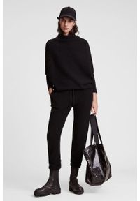 AllSaints - Spodnie. Kolor: czarny. Materiał: wełna, materiał #5
