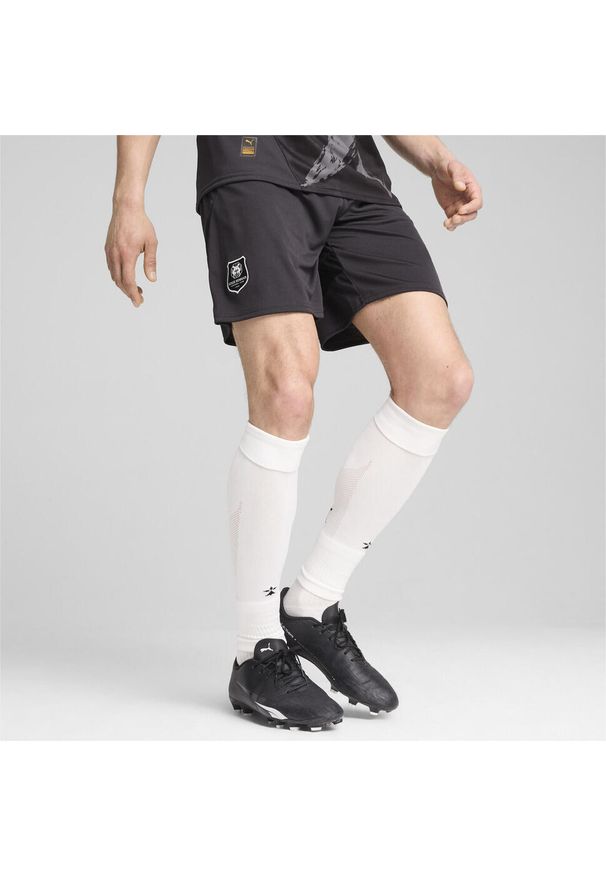 Puma - Męskie szorty Stade Rennais F.C. 24/25 PUMA Flat Dark Gray White Black. Kolor: czarny, szary, biały, wielokolorowy. Sport: piłka nożna
