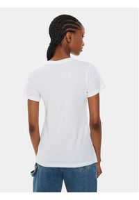 Calvin Klein Jeans T-Shirt Faded Monologo J20J223625 Biały Slim Fit. Kolor: biały. Materiał: bawełna