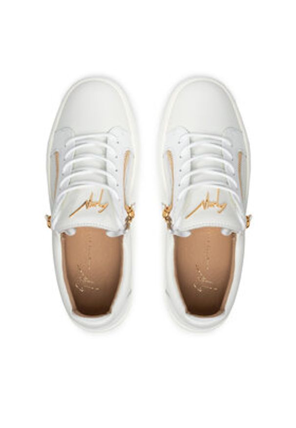 Giuseppe Zanotti Sneakersy RU00010 004 Biały. Kolor: biały. Materiał: skóra