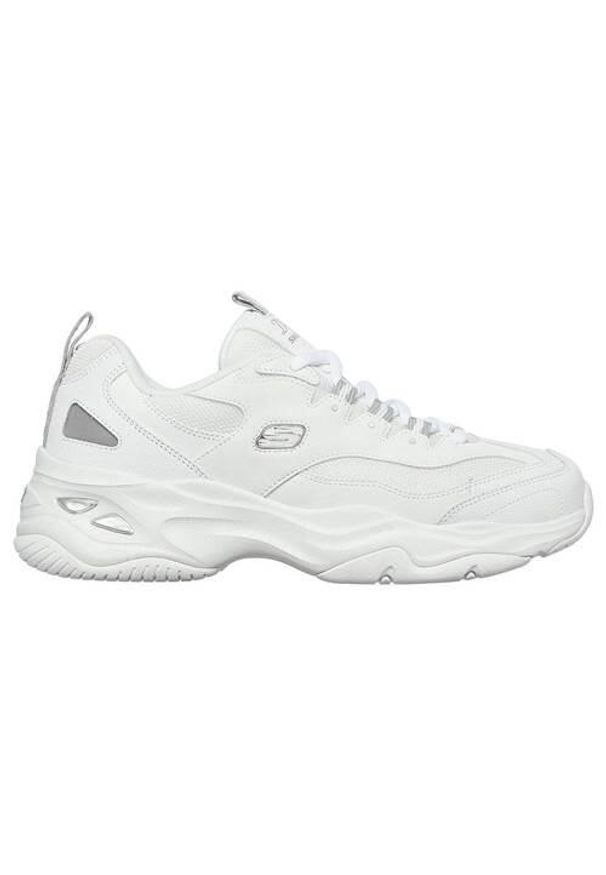 skechers - Buty do chodzenia damskie Skechers Dlites 40. Zapięcie: sznurówki. Kolor: biały. Materiał: syntetyk, materiał. Szerokość cholewki: normalna. Sport: turystyka piesza