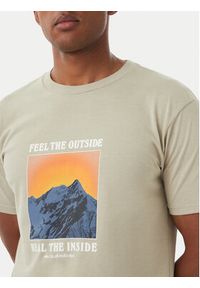 Quiksilver T-Shirt Feel The Outside EQYZT08004 Beżowy Regular Fit. Kolor: beżowy. Materiał: syntetyk #5