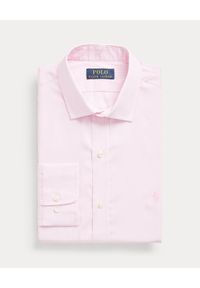 Ralph Lauren - RALPH LAUREN - Różowa koszula w prążki Slim Fit. Typ kołnierza: polo. Kolor: różowy, wielokolorowy, fioletowy. Materiał: bawełna, tkanina. Długość rękawa: długi rękaw. Długość: długie. Wzór: prążki #2