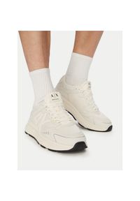 Sneakersy Armani Exchange. Kolor: kremowy #1