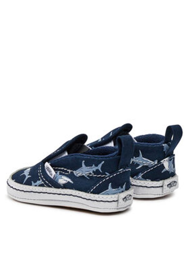 Vans Tenisówki Slip-On V Crib VN000CRUBER1 Niebieski. Zapięcie: bez zapięcia. Kolor: niebieski. Materiał: materiał