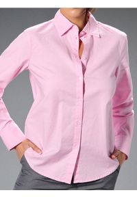 Sinsay - Bawełniana koszula regular fit - różowy. Kolor: różowy. Materiał: bawełna