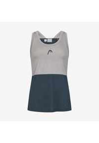 Head - Koszulka bez rękawów damska PADEL Tech Tank Top. Kolor: wielokolorowy, niebieski, szary. Materiał: jersey, materiał. Długość rękawa: bez rękawów