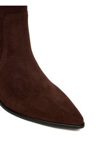 Love Moschino - LOVE MOSCHINO Botki JA24363G0NJA0313 Brązowy. Kolor: brązowy. Materiał: skóra #5
