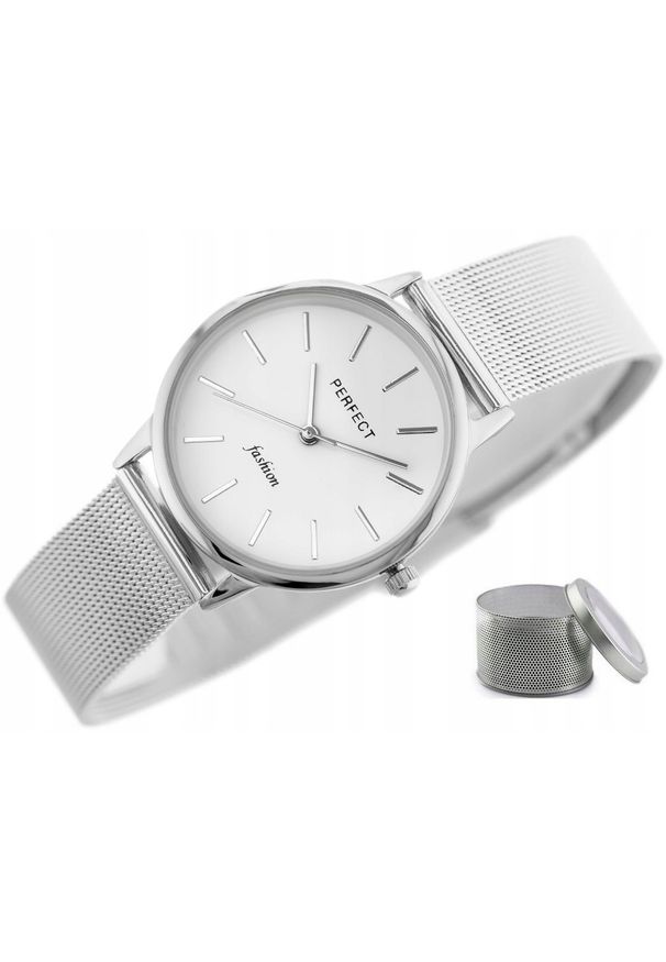 Zegarek Perfect ZEGAREK DAMSKI PERFECT ROMA klasyczny mesh. Materiał: mesh. Styl: klasyczny