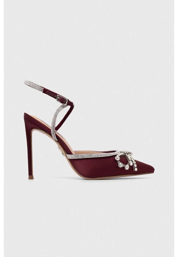 Steve Madden szpilki Vibrantly kolor bordowy SM11002575. Zapięcie: klamry. Kolor: czerwony. Obcas: na szpilce. Wysokość obcasa: średni
