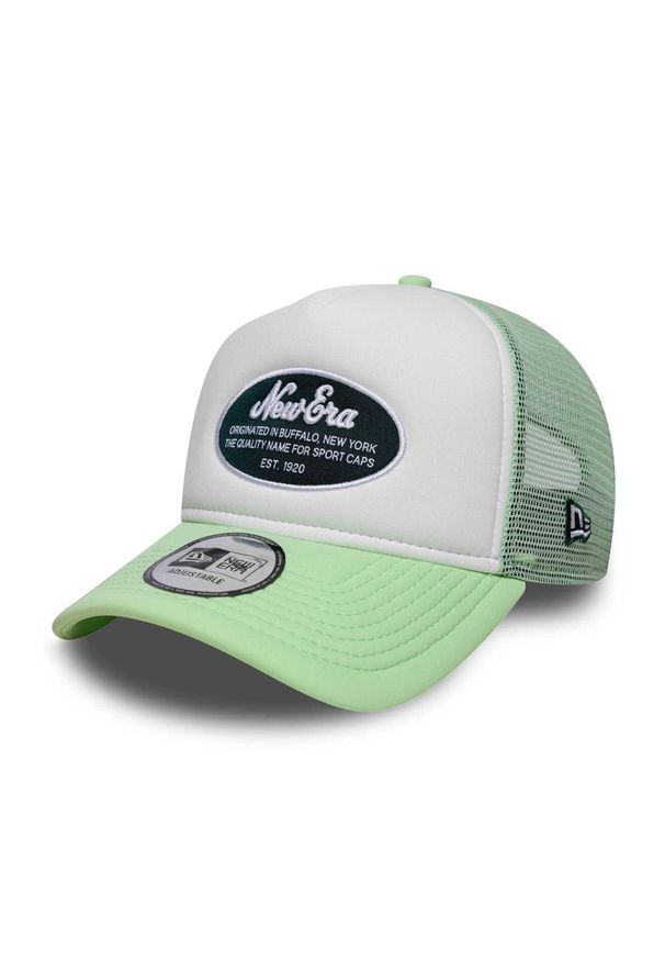Czapka Trucker New Era Oval Foam Patch. Kolor: biały