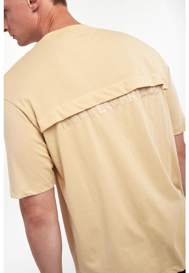 Karl Lagerfeld - T-shirt męski z logo KARL LAGERFELD