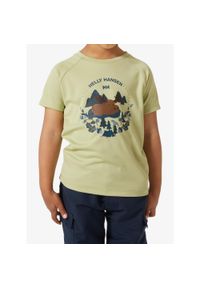 Koszulka dziecięca Helly Hansen Marka T-Shirt. Kolor: zielony