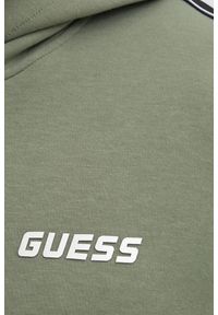 Guess - GUESS Zielona bluza męska Mickey, Rozmiar XL. Kolor: zielony. Materiał: materiał, poliester, bawełna #5