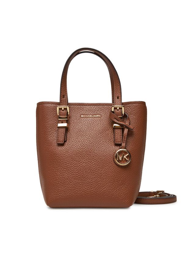 MICHAEL Michael Kors Torebka Quinn 32S5GQNC0L Brązowy. Kolor: brązowy. Materiał: skórzane