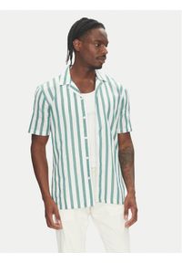 Lindbergh Koszula 30-203321 Zielony Relaxed Fit. Kolor: zielony. Materiał: bawełna