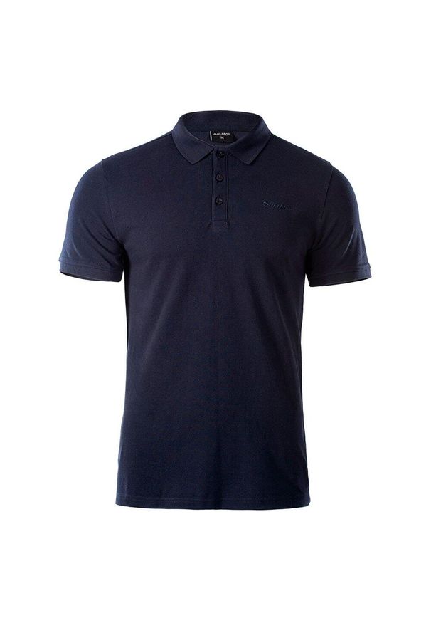 Hi-tec - Męska Koszulka Polo Romso. Typ kołnierza: polo. Kolor: niebieski. Sport: turystyka piesza