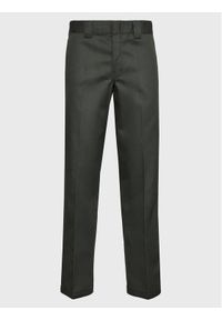 Dickies Spodnie materiałowe Work DK0A4XK9OGX Zielony Slim Fit. Kolor: zielony. Materiał: bawełna