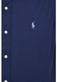 Polo Ralph Lauren koszula 710867700003 męska kolor granatowy regular z kołnierzykiem button-down. Typ kołnierza: button down, polo. Kolor: niebieski. Długość rękawa: krótki rękaw. Długość: krótkie. Wzór: aplikacja #2