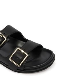 BOSS Klapki Freyah 50563376 Czarny. Kolor: czarny. Materiał: skóra #3